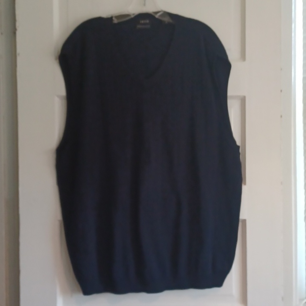 IZOD navy sweater vest mens XL sleeveless knit top‎ layering casual golf office